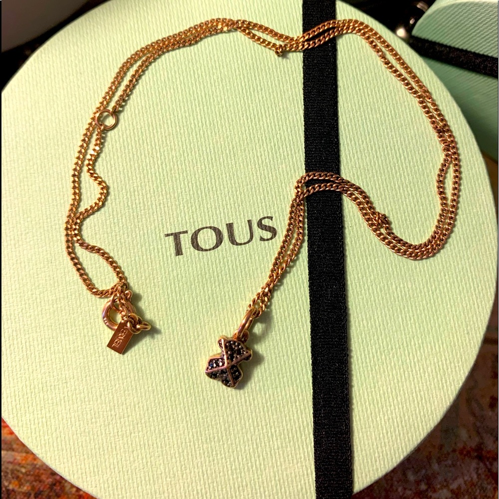 Authentic Tous rose gold necklace